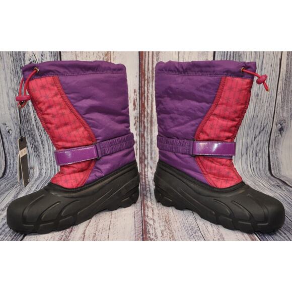 Sorel Disney Frozen II Purple Rain Snow Boots Girls Sz 7 Wool Liner New W/Tags - Picture 6 of 9